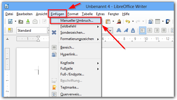 Libre-Office-Einfügen-Manueller-Umbruch