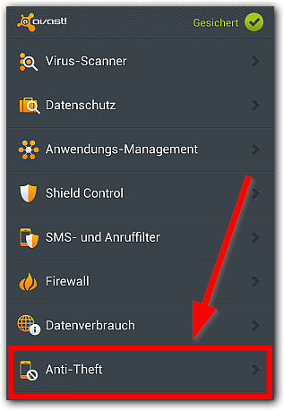 avast! Mobile Security Screenshot