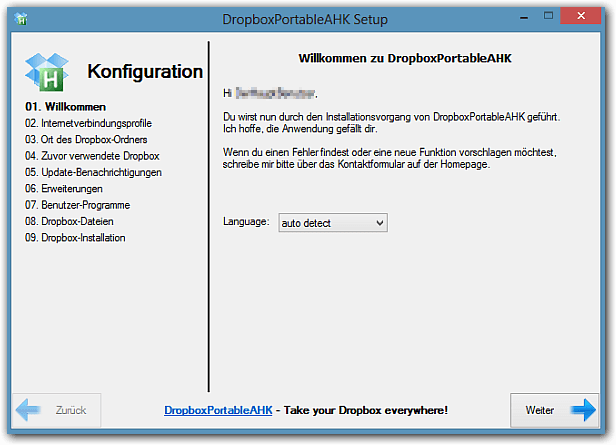 DropboxPortableAHK Installation