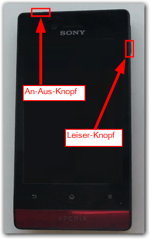 Sony Xperia miro: Screenshot erstellen