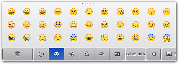 iPhone iPad iPod: Emoji-Tastatur 