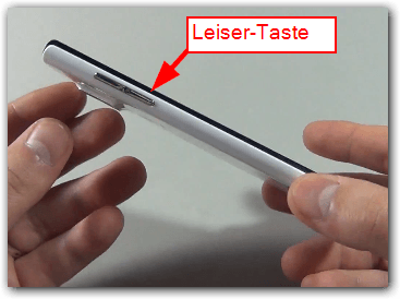 Huawei Ascend P1 Leiser-Taste