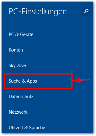 Windows 8.1 8.2 8.3 Suche und Apps