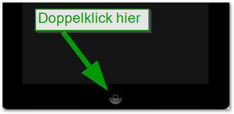 iPad iPhoe: Home-Button Doppelklick