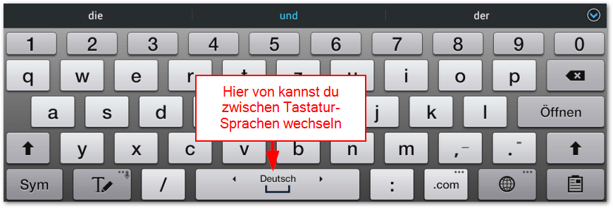 Nord Vest Praktisk Dræbte Samsung Galaxy Tab 2: Tastatur mit mehreren Sprachen - TechFrage
