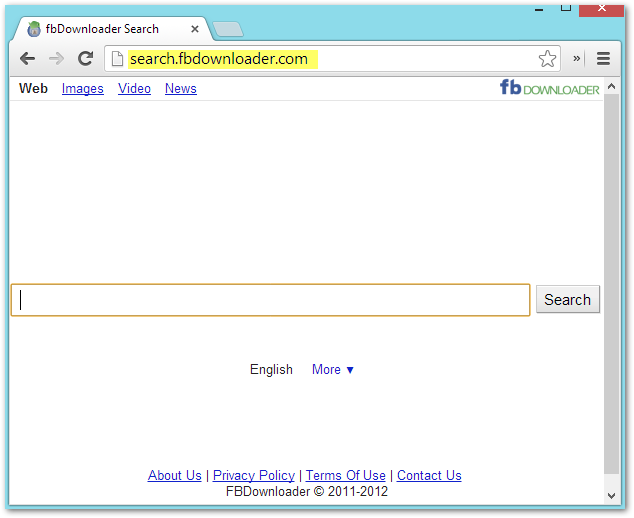 search.fbdownloader.com Screenshot