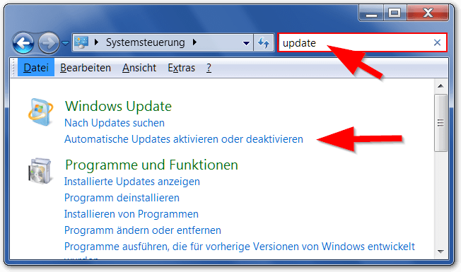 Windows: Automatische Updates aktivieren oder deaktivieren
