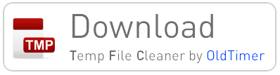 TFC - Temp File Cleaner by OldTimer direkt von der Herstellerseite herunterladen