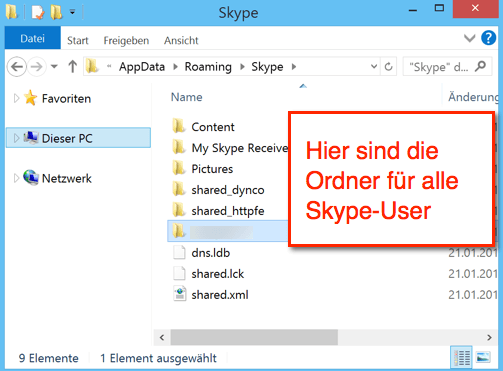 %appdata%\skype