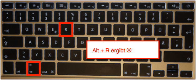 Mac: Alt + R