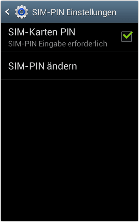 Android: SIM-PIN deaktivieren oder aktivieren