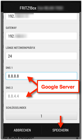 Android: DNS-Server