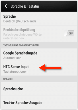HTC Sense Input