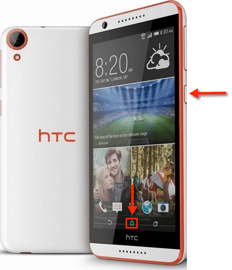 HTC Desire 820: Screenshot (Hardcopy) machen HTC-Methode