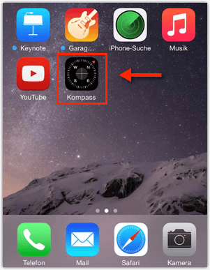 iOS: Kompass-App