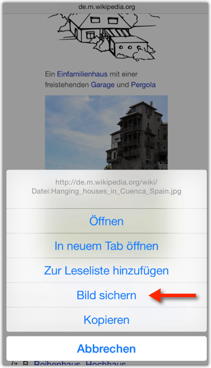 iOS: Bilder speichern