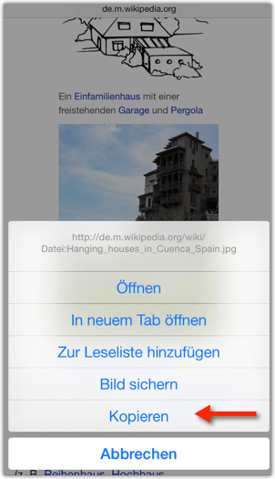 iOS: Bilder kopieren