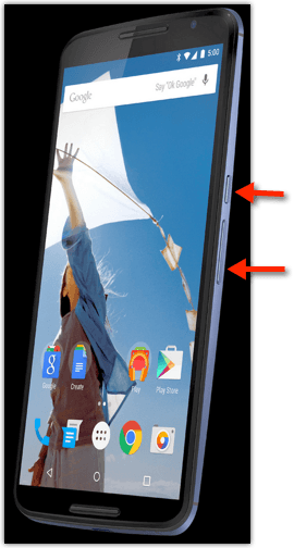 Google Nexus 6 Screenshot/Bildschirmfoto erstellen