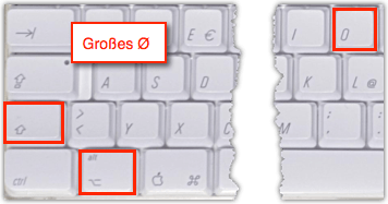Mac: Ø-Zeichen deutsche Tastatur