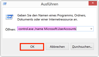 control.exe /name Microsoft.UserAccounts