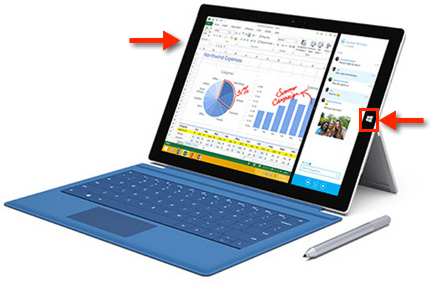 Surface Pro 3 Screenshot bzw. Bildschirmfoto machen