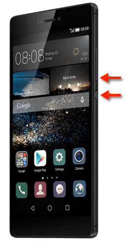 Huawei P8: Screenshot (Hard Copy) erstellen