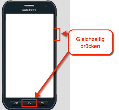 Samsung Galaxy S6 Active Screenshot/ Bildschirmfoto erstellen