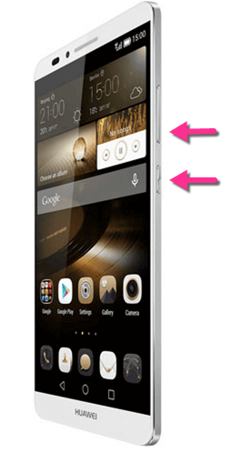 Huawei Honor 7i  Screenshots erstellen mit Tasten