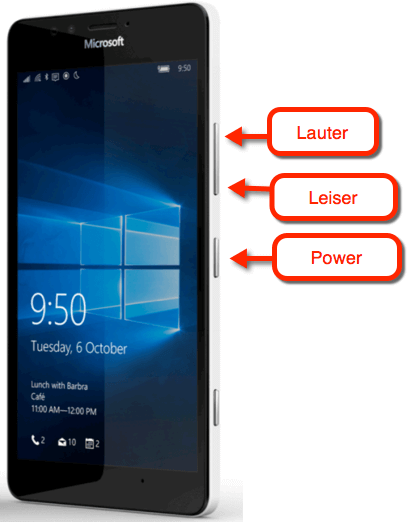Microsoft Lumia Tasten