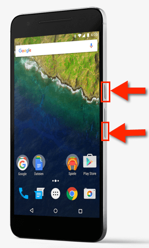Google Nexus 6P: Das sind die Screenshot-Tasten